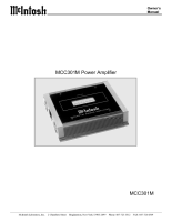 McIntosh MCC301M - Owners manual